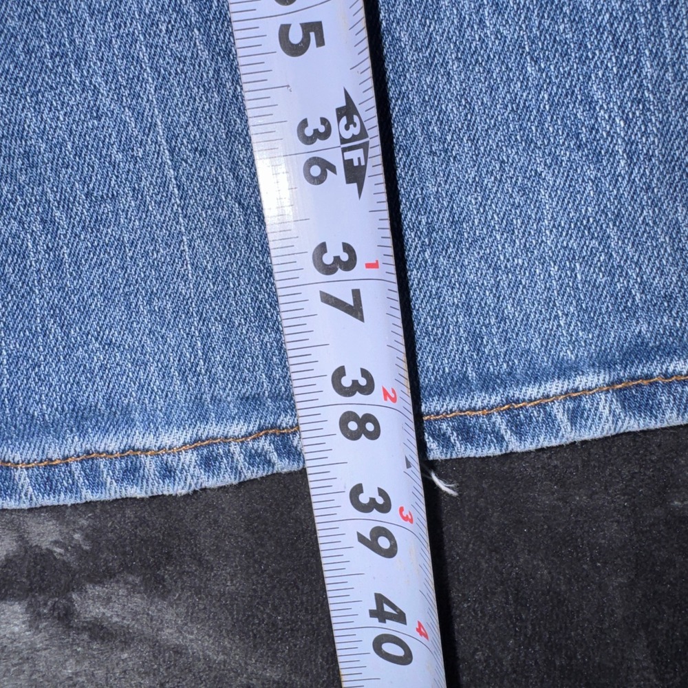 Lucky Brand Lil Maggie Jeans 4/27 Blue Flare Low Rise Button Fly Z0C5010 - Picture 13 of 14